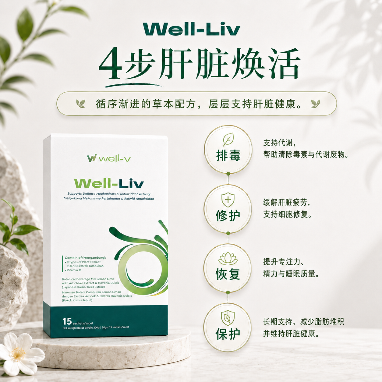 【补肝护肝】Well-Liv小分子护肝饮